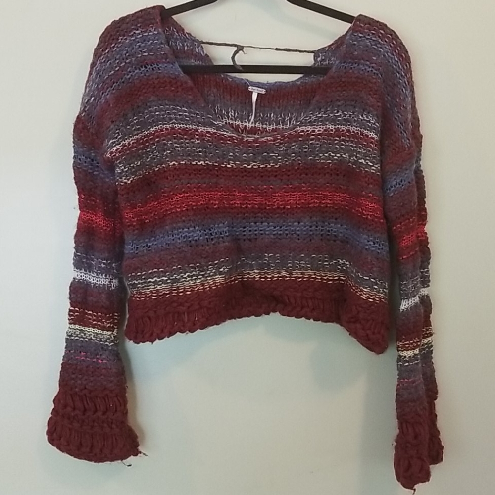 Free People Cropped Sweater